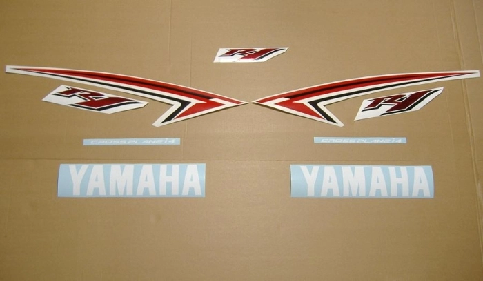 Yamaha YZF-R1 2009 with White/Red US Replica Decal