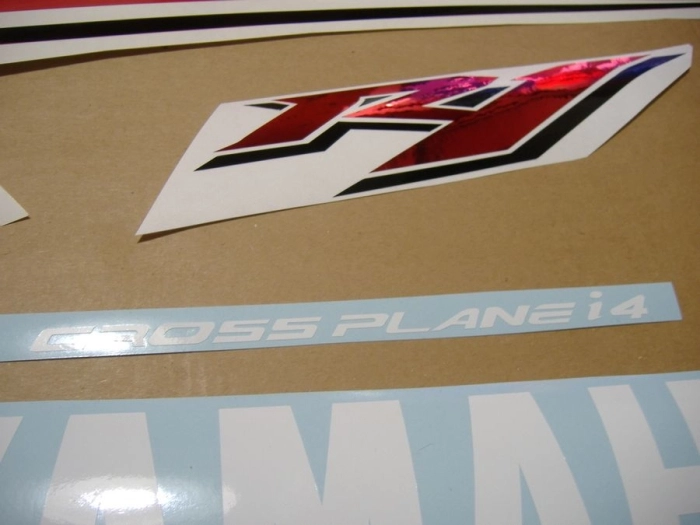 Yamaha YZF-R1 2009 - White/Red US - Sticker-Decals