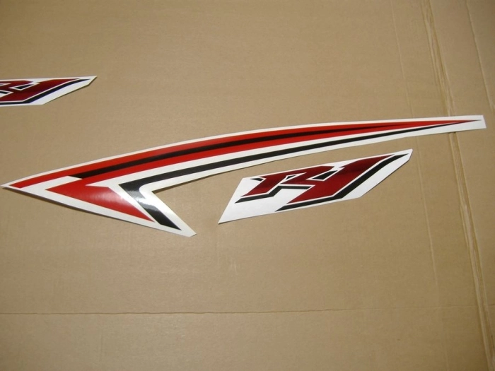 Yamaha YZF-R1 2009 - White/Red US - Sticker-Decals