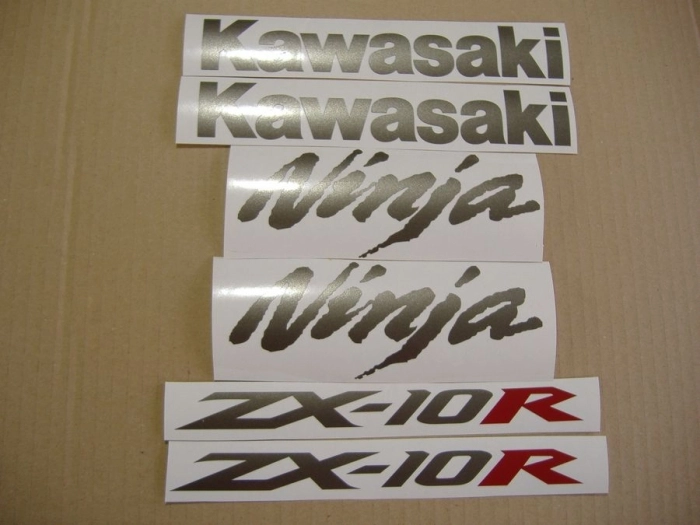 Kawasaki ZX-10R 2005 - Silver - Sticker-Decals