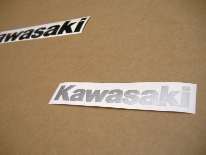 Kawasaki 250R Ninja 2007 - Silver/Chrome Red - Sticker-Decals