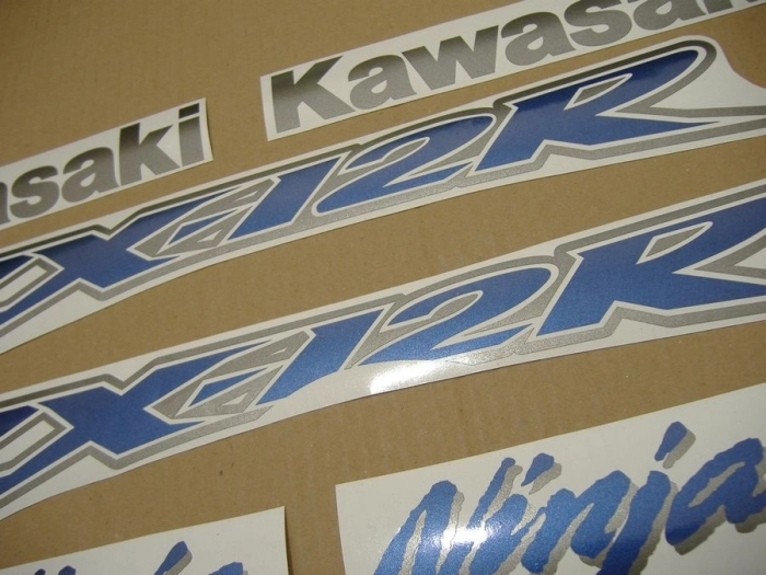 Kawasaki ZX-12R 2003 - Silber - Aufkleber-Dekor