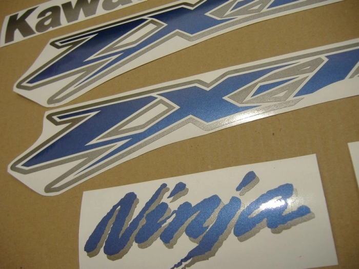 Kawasaki ZX-12R 2003 - Silber - Aufkleber-Dekor