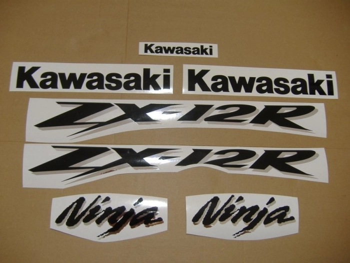 Kawasaki ZX-12R 2004 - Silver - Sticker-Decals