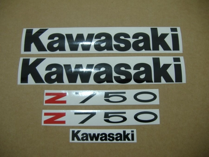 Kawasaki Z 750 2006 - Silber - Aufkleber-Dekor