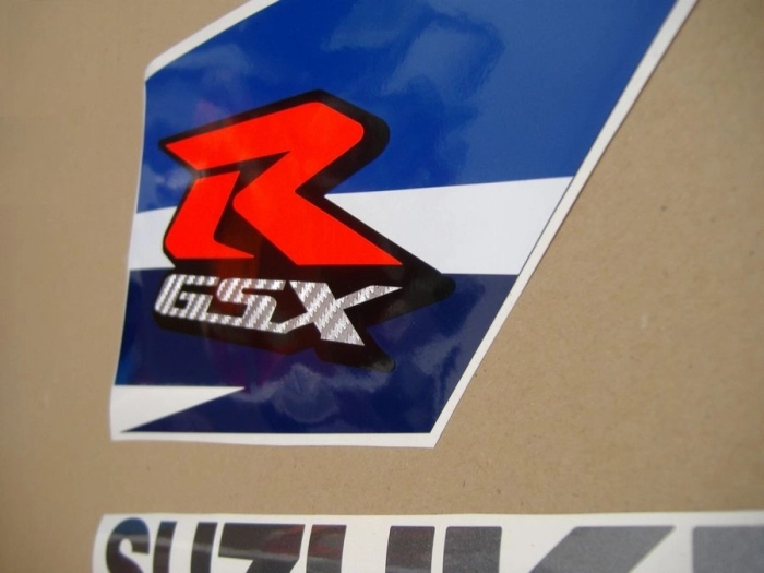 Restoration Sticker for Suzuki GSX-R 1000 2011 in White/Blue