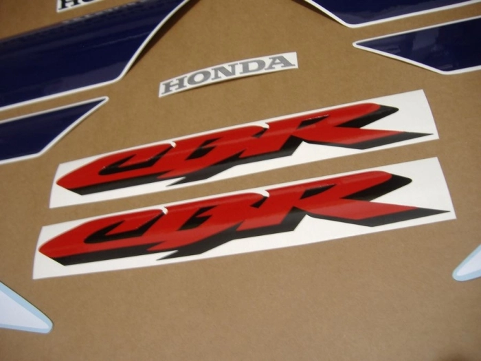 Honda CBR 600 F4 Sport 2002 with White/Dark blue Replica Decal