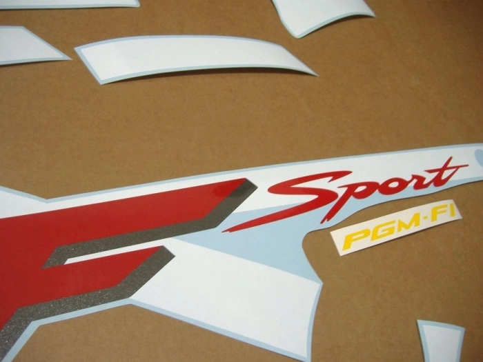 Honda CBR 600 F4 Sport 2002 – White/Darkblue - Sticker-Decals