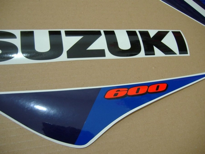 Suzuki GSX-R 600 2012 - Weiß/Blau - Aufkleber-Dekor