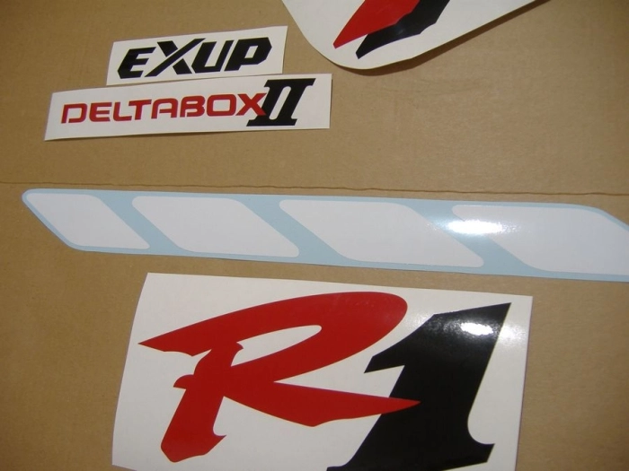 Restoration Sticker for Yamaha YZF-R1 1998 in White/Red