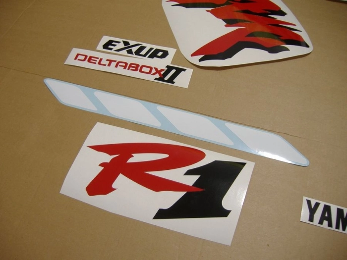 Yamaha YZF-R1 1998 - White/Red - Sticker-Decals