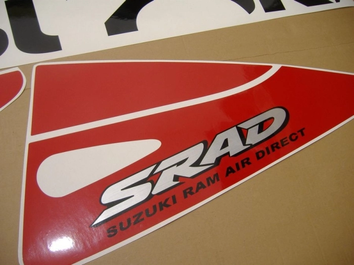 Suzuki GSX-R 600 1998 - Rot/Schwarz - Aufkleber-Dekor