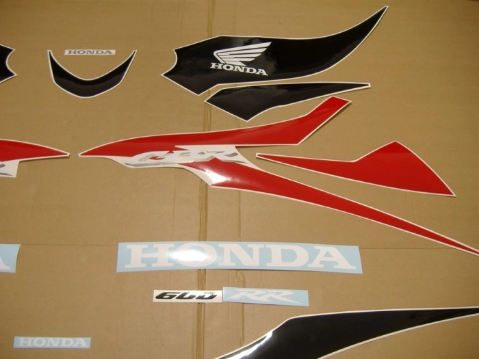 Restoration Sticker for Honda CBR 600RR 2008 in Red