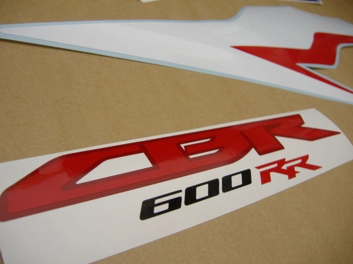 Honda CBR 600RR 2010 - Weiß/Blau/Rot - Aufkleber-Dekor