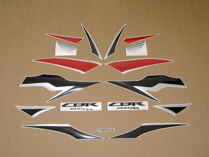 Restoration Sticker for Honda CBR 600RR 2010 in Red/Black