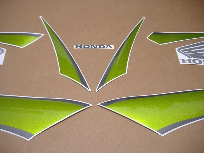 Honda CBR 600RR 2009 - Grün/Schwarz - Aufkleber-Dekor