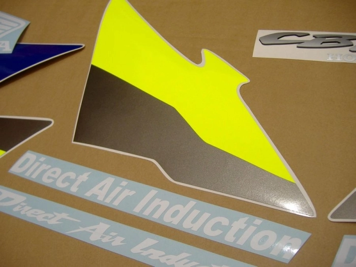 Honda CBR 600 F3 1996 - Blue/Grey/Black - Sticker-Decals