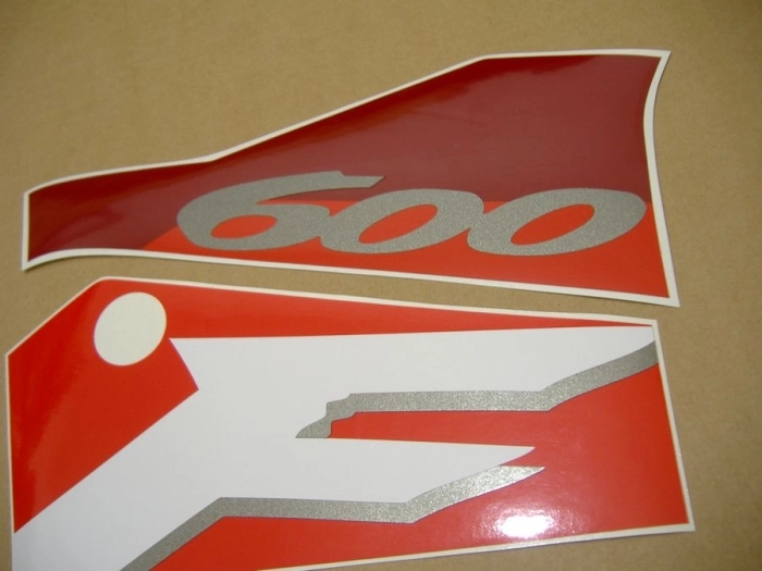 Honda CBR 600 F3 1996 with Burgundy/Black/Red Vinyl-Sticker