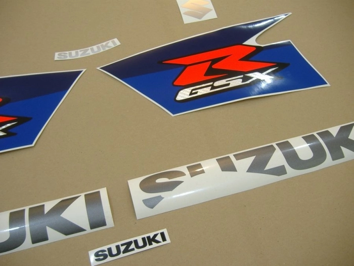 Suzuki GSX-R 1000 2010 with White/Black Vinyl-Sticker