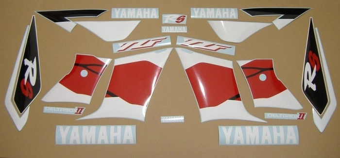 Yamaha YZF-R6 2001 - Rot - Aufkleber-Dekor