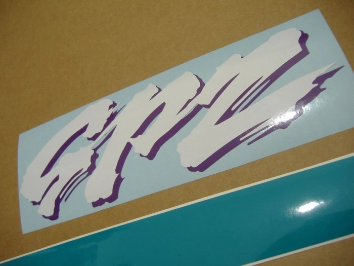 Kawasaki GPZ 500S 2000 - Schwarz/Grün - Aufkleber-Dekor