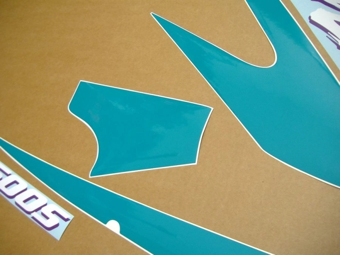 Kawasaki GPZ 500S 2000 - Schwarz/Grün - Aufkleber-Dekor