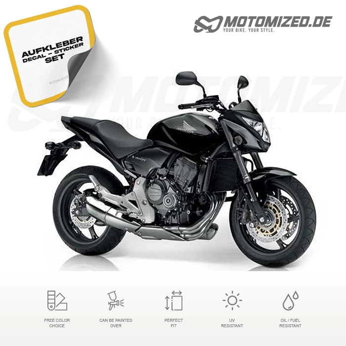 Honda CB 600F Hornet 2011 with Black Motorcycle Decals