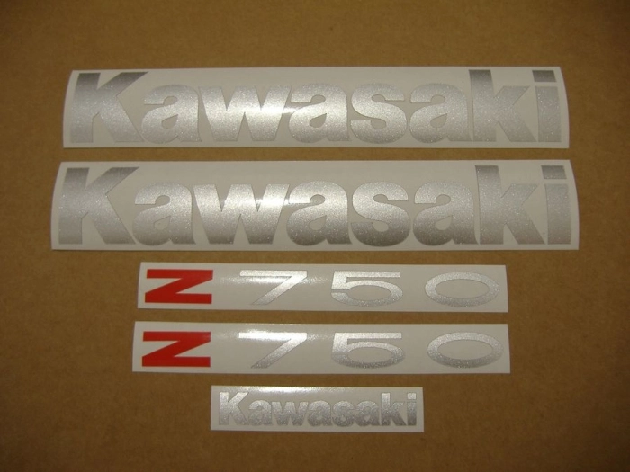 Kawasaki Z 750 2004 - Blau - Aufkleber-Dekor
