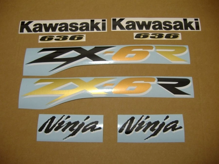 Kawasaki ZX-6R 2003 - Red - Sticker-Decals