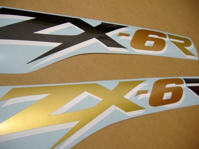 Kawasaki ZX-6R 2003 - Red - Sticker-Decals