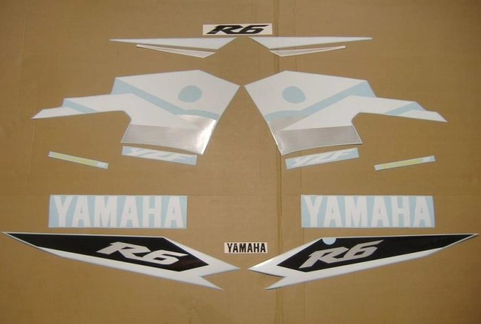 Restoration Sticker for Yamaha YZF-R6 2003 in Yellow