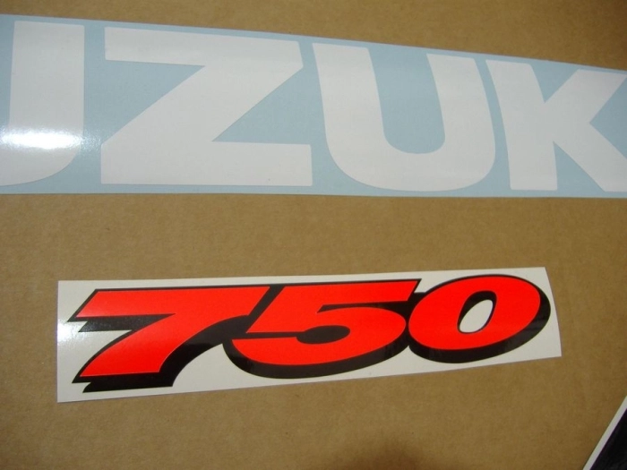 Suzuki GSX-R 750 1999 - White/Blue - Sticker-Decals