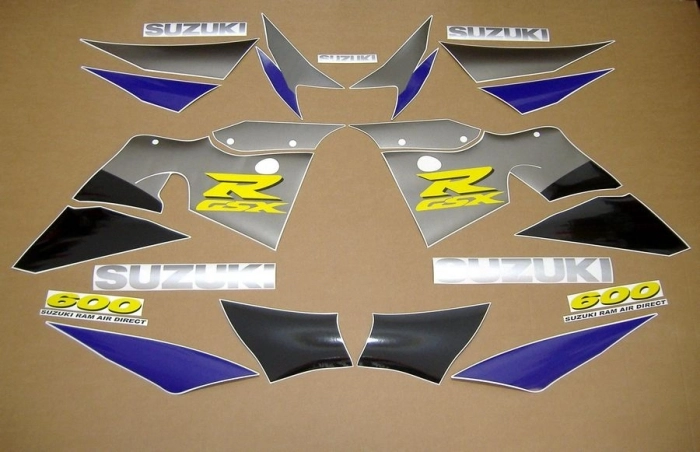 Restoration Sticker for Suzuki GSX-R 600 1997 in Grey/Purple