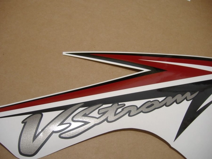 Suzuki DL650 V-STROM 2011 with Orange Vinyl-Sticker