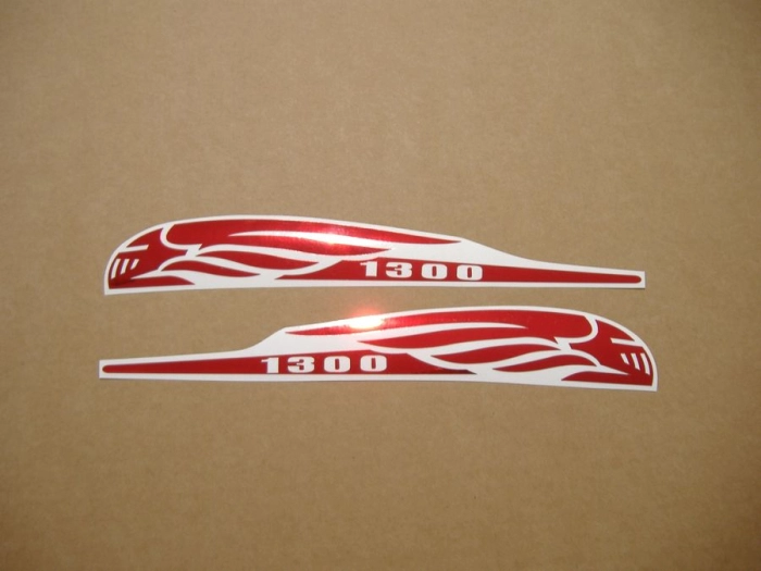 Honda VTX 1300 with Chrome Red Motorcycle Decals