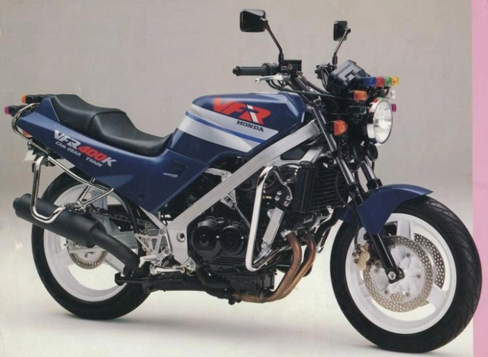 Honda VFR 400K 1991 with Darkblue Motorcycle Decals