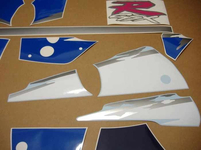 Suzuki GSX-R 1100 1993 - White/Blue - Sticker-Decals
