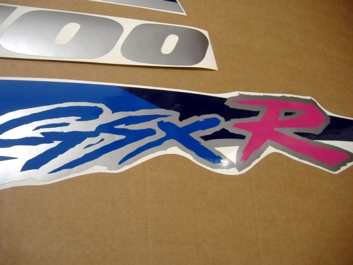 Suzuki GSX-R 1100 1993 - White/Blue - Sticker-Decals