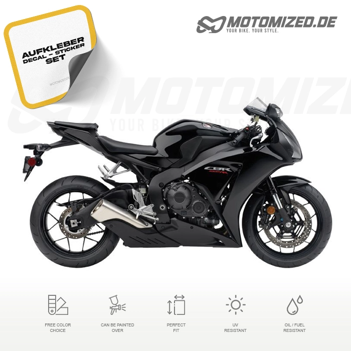 Honda CBR 1000RR 2013 in schwarz mit Aufkleber-Dekor