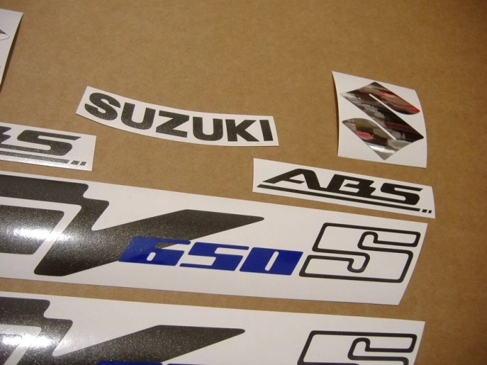 Suzuki SV 650S 2009 - Grey - Sticker-Decals