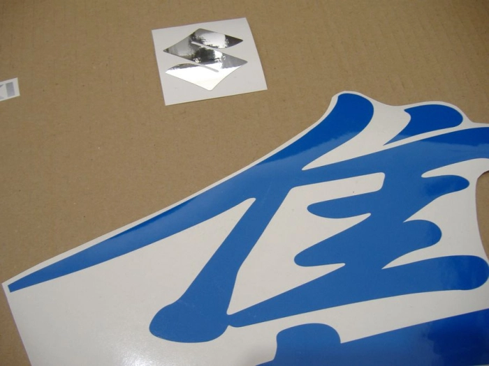 Restauration Aufkleber-Set für Suzuki Hayabusa 2007 in Blau