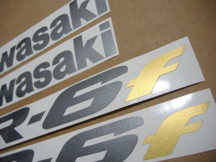 Kawasaki ER-6F 2006 - Black - Sticker-Decals