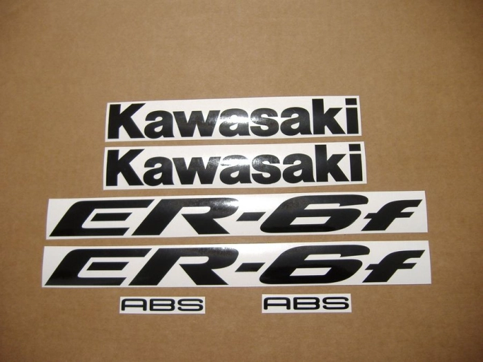 Kawasaki ER-6F 2006 - Green - Sticker-Decals