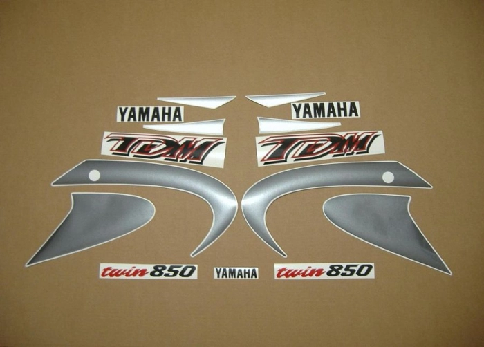 Restoration Sticker for Yamaha TDM 850 2000 in Silver/Grey