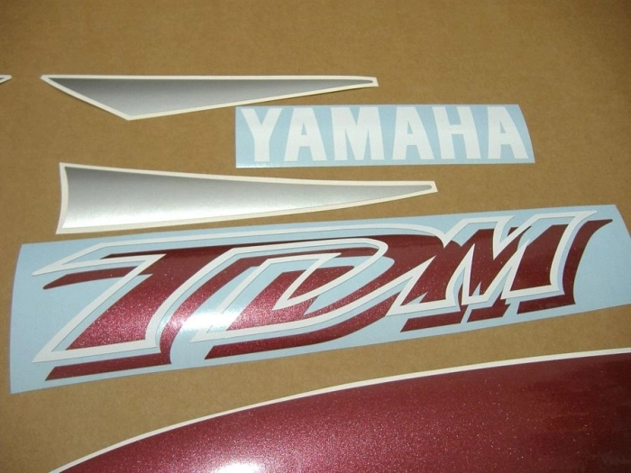 Yamaha TDM 850 2001 - Burgundy/Silver - Sticker-Decals