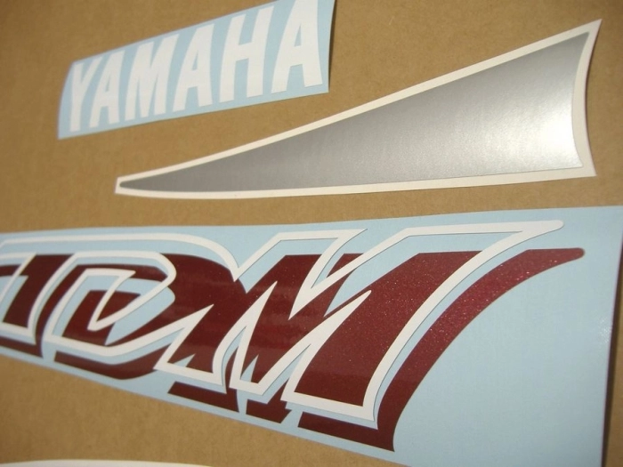 Yamaha TDM 850 2001 - Burgundy/Silver - Sticker-Decals