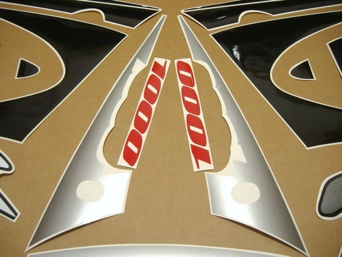 Suzuki GSX-R 1000 2001 - Red/Black/Silver - Sticker-Decals