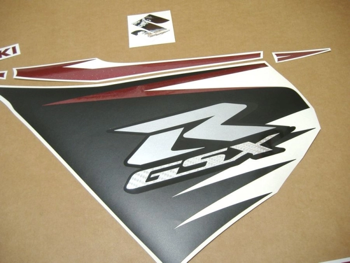 Suzuki GSX-R 750 2012 - Black/Red - Sticker-Decals