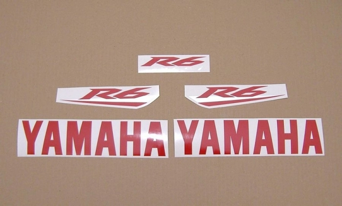 Yamaha YZF-R6 2008 with Black Replica Decal