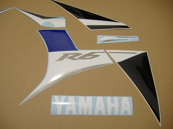 Yamaha YZF-R6 2008 - Blue AU - Sticker-Decals
